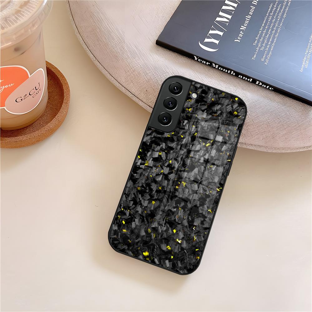 

Звичайна Справжня Кована Вуглецева Накладка на Телефон Скло Для Samsung Galaxy S26 S25 S21 S22 S24 S23 S20 Ultra Fe Plus A16 A24 A55 A53 Чохол Galaxy S22 5G