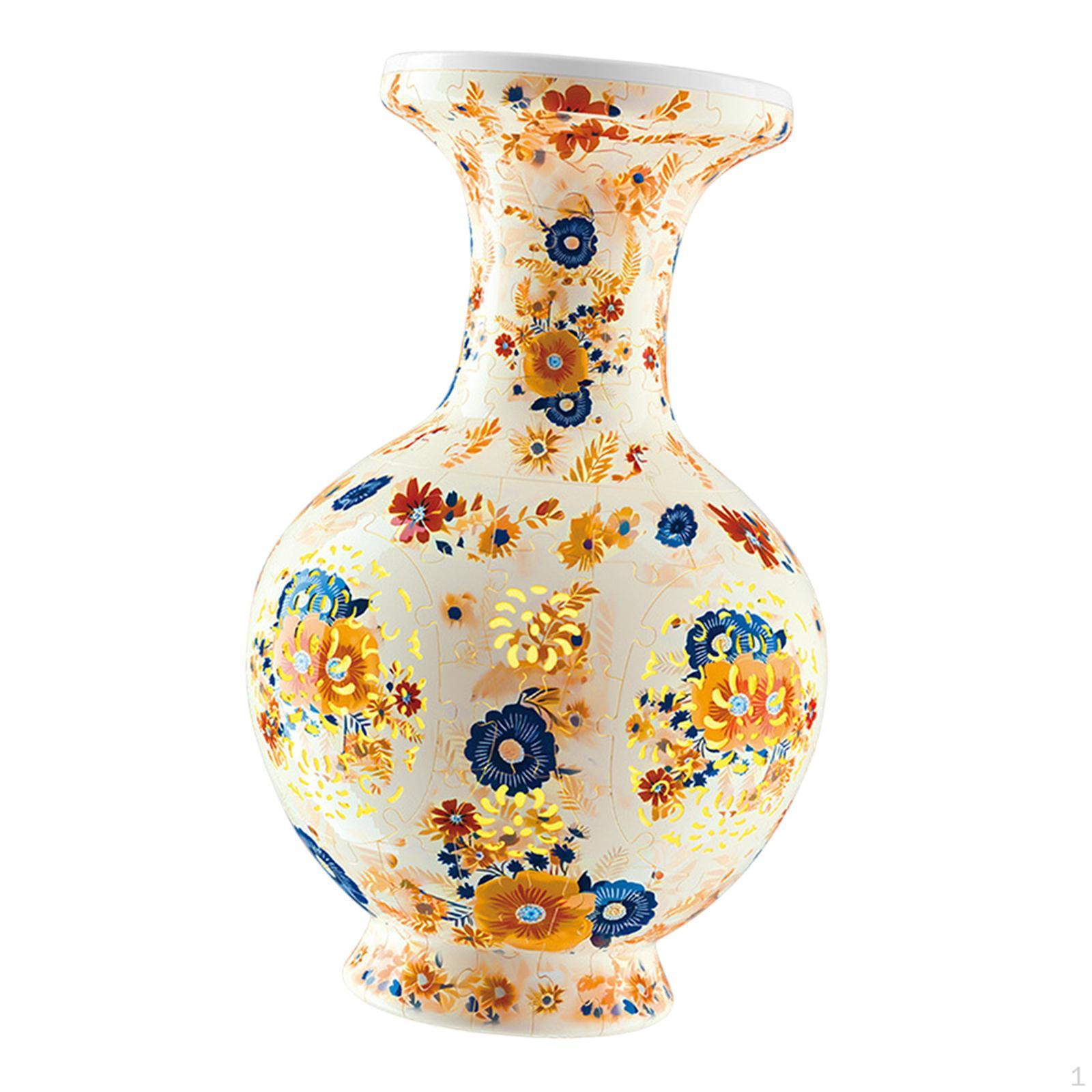 

3D-пазл «Цветочная ваза» для творческого домашнего экспонирования, контейнерный стол и полка Style A