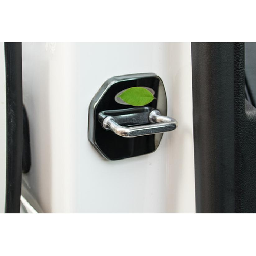 For Ford Edge 2015- Steel Black Titanium Door Lock Buckle Protection Trim 4X