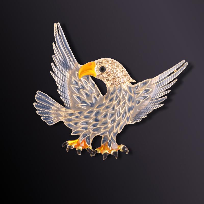 Fashionable Exaggerated Animal Eagle Versatile Brooch