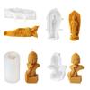 Candle Silicone Molds Candle Crafting Molds Buddhas Shape Silicone Texture Ornament Moulds Present for Craft Enthusiasts