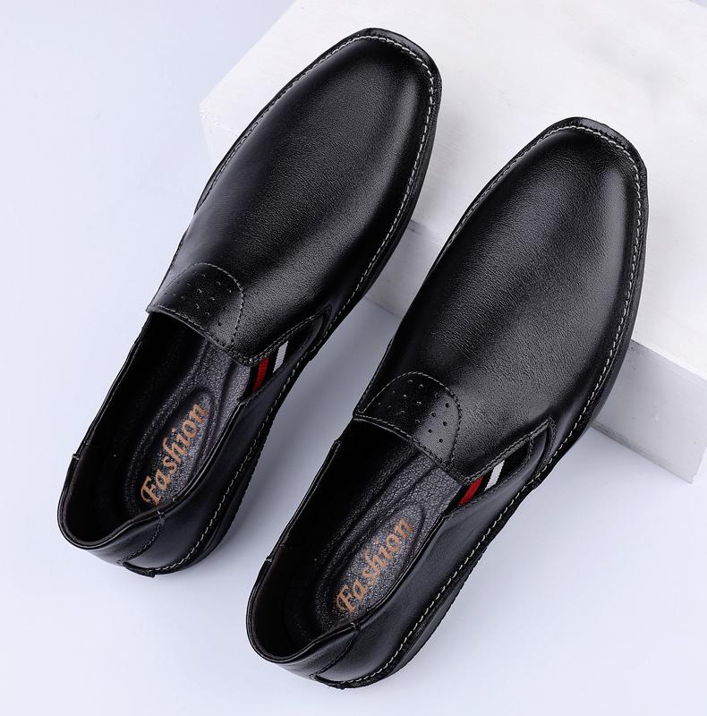 2022 Newest Mens Genuine Cow Leather Casual Shoes Men Loafers Moccasins Flats For Man Slip On Business Male Footwear Driving Shoes