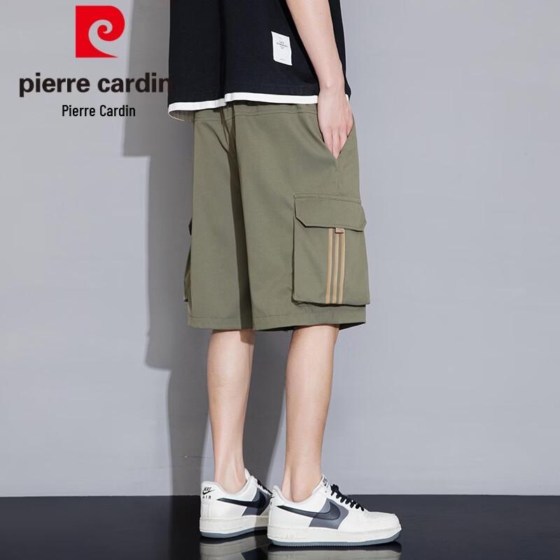 Pierre Cardin Men's Loose Ice Silk Summer Cargo Shorts
