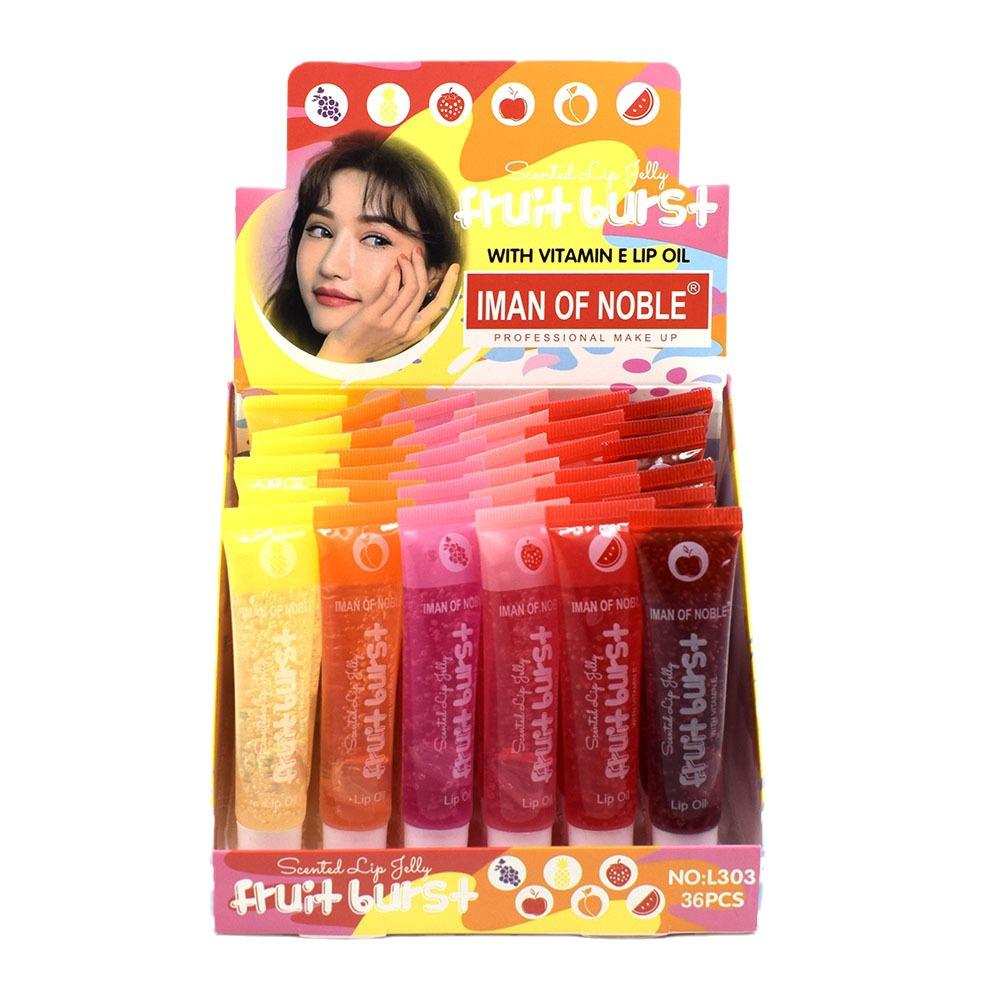 Moisturizing Fruit-Flavored Lip Oil Gloss & Colorless Vaseline Balm