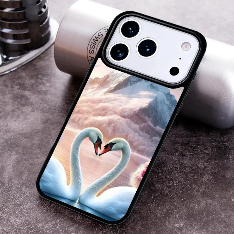 Beautiful White Swan Bird Phone Case For iPhone 17 16 15 14 13 12 11 Pro Max Plus 17Air Soft Silicone Cover