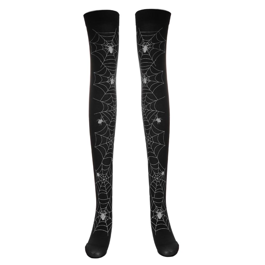 Women Girl Halloween Thigh High Long Stockings Over Knee Costume