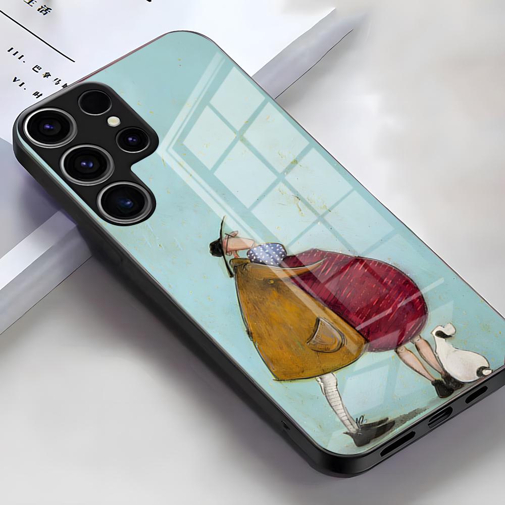 

S-Sam Toft Art Phone Case For Samsung S26 S25 Edge Ultra S23 S22 S21 S20 Ultra Plus S24 Fe A54 A53 A25 Glass Cover Samsung A25