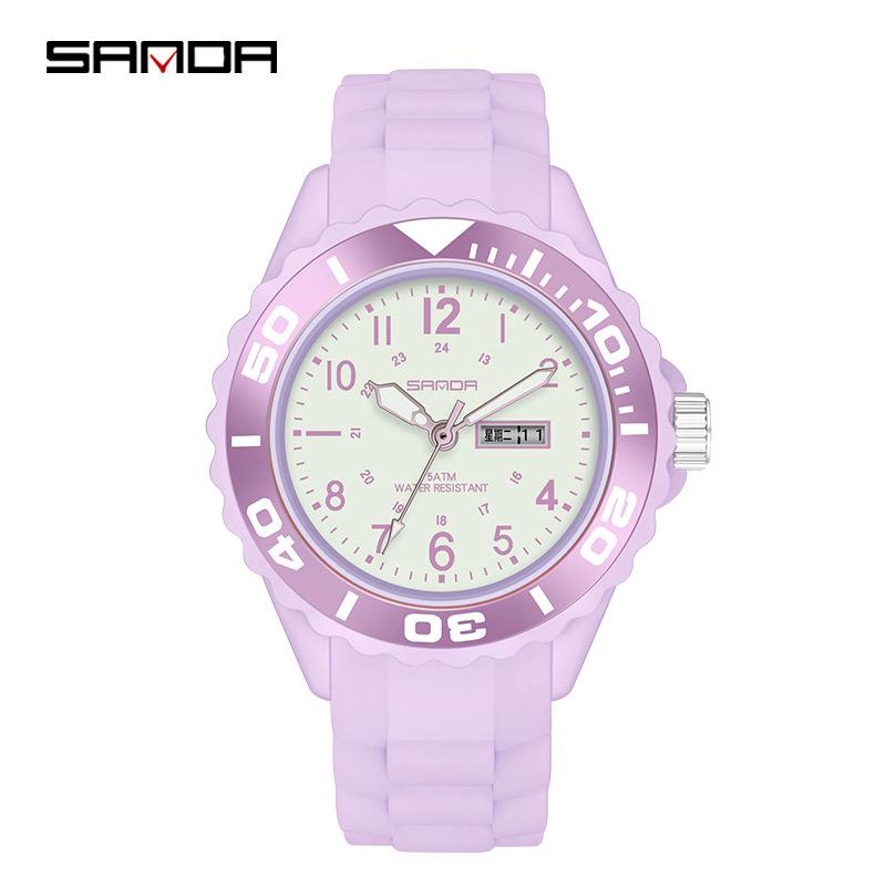 Orologio al Quarzo Luminoso Sanda: Orologio da polso digitale sportivo unisex impermeabile