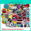 50pcs Game Stickers Waterproof Pvc Luggage Laptop Mug Bikes Diy Decals