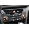 For Hyundai Elantra 2017-2018 Red Aluminum Console Air Conditioning Knob Trim 2X