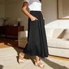 Gonna Mezza Lunga Estiva Casual Moda Donna Larga