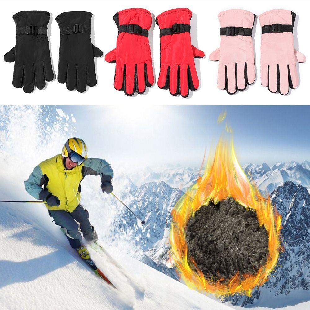 Rutschfeste Skihandschuhe, wasserdichte warme Handschuhe für Erwachsene, Fäustlinge für Kinder