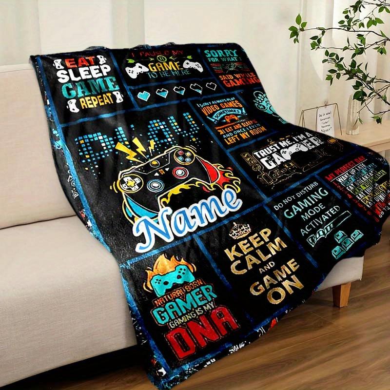 Gamepad Customize Your Name Blanket Warm Comfortable And Soft Blankets Are Suitable For Home Lunch Break Blanket Office Sofa Sofa Gift To Relatives