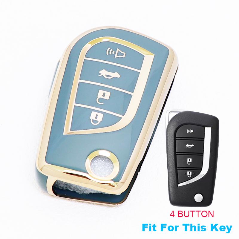 2/3/4 Buttons for Toyota Auris Corolla Reiz Avensis Verso Yaris Aygo Rav4 Scion TC IM TPU Car Key Case Cover Remote Shell Fob