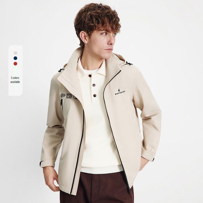 Navigare Men's Autumn Windproof Hooded Jacket