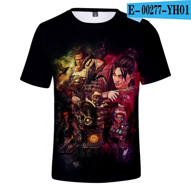 Kids T Shirt 3d Apex Legends Clothing Children Boys Girls Short Sleeve Tshirt Outerwear T -Shirt Children Clothe Tee 