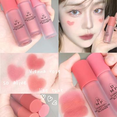1 pz fard liquido velluto fard opaco viso pigmento bellezza duratura crema naturale guancia tinta arancione pesca fard trucco maquiagem