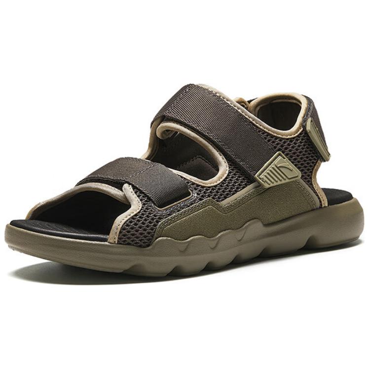 Anta Beach Sandals Men's Olive Green 112438508-2