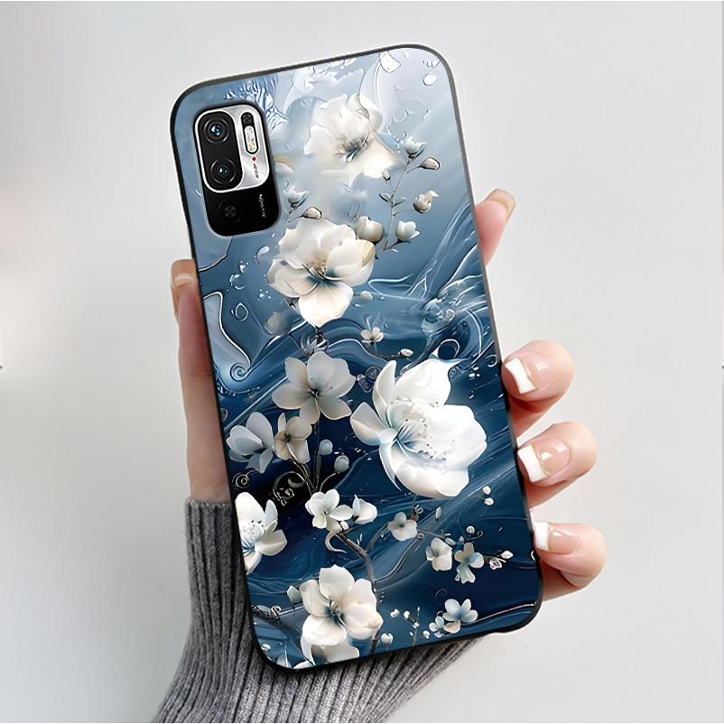 Luxury Fashion Butterfly Flower Case For Redmi Note 10 10T JE Phone Case For Xiaomi Redmi Note10T JE Soft Silicone Cover Casing