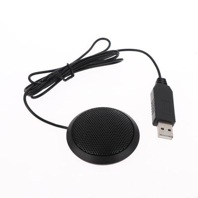 Usb/3.5Mm Conference Microphone Plug&Play 360Degree Omnidirectional Desktop Computer Mic For Computer Desktop Laptop