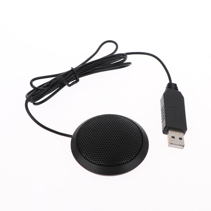 Usb/3.5Mm Conference Microphone Plug&Play 360° Omnidirectional Desktop Computer Mic For Computer Desktop Laptop