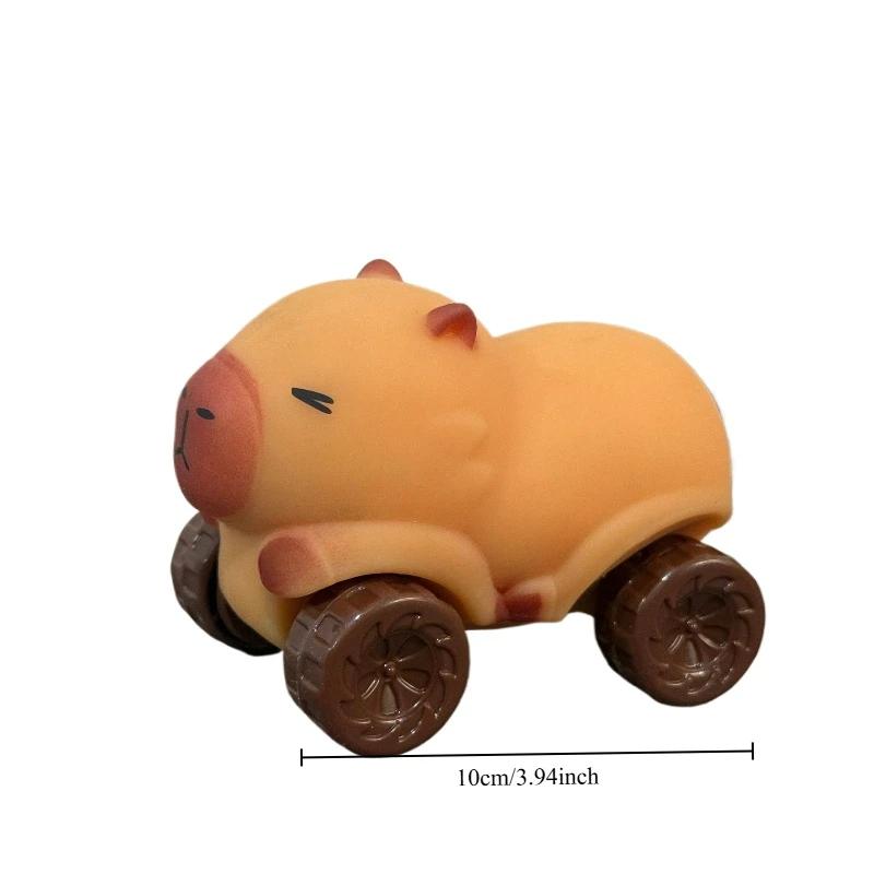 Car Capybara Decompress Cute Funny Toy Capybara Kneadle Stretch-Relief Toy Creative Cartoon Soft Mochi Stress Easing Doll Gift