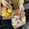10PCS Handbag Handheld Flower Box Coffee Cup Bag Flower Bag Bouquet Wrapping Bag  Valentine Day