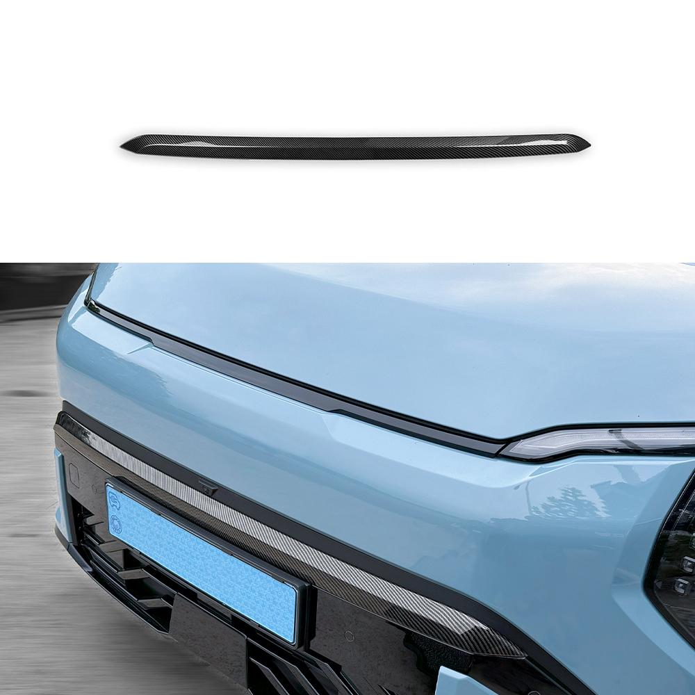 For Kia EV3 2024 2025 Carbon Fiber Central Console  Window Button Air Middle Vent Trim Rear Row Cover Car Tuning Accessories LHD