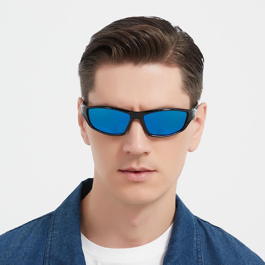 2 Pieces Fashion Vintage Sports Sunglasses Men Women Fishing Running Cycling  Sport Man Sun Glasses Anti-Glare UV400 Eyewear