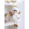 Christmas Seasonal Pendant with Angel Girl Wings Headband and Deer Antler Hair Clip for Holiday Home Decoration
