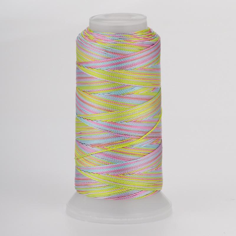 18-Strand Variegated Yarn Bracelet Weaving Cord – Gradient Dragon Scale Koi Thread DIY Material