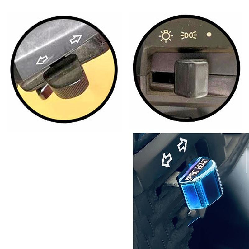 Buton comutator motocicletă semnalizare fază lungă și scurtă capac cheie îndepărtat