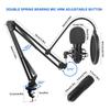 Condenser Microphone Set Multi-purpose Streaming Microphone Kit Sound Card Microphone Stand