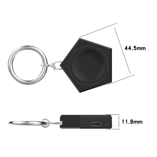 Watch Wireless Charger with Keychain Compact Mini Portable Fast Charging Watch Charger for SamsungGalaxy Watch 3/4/5/6