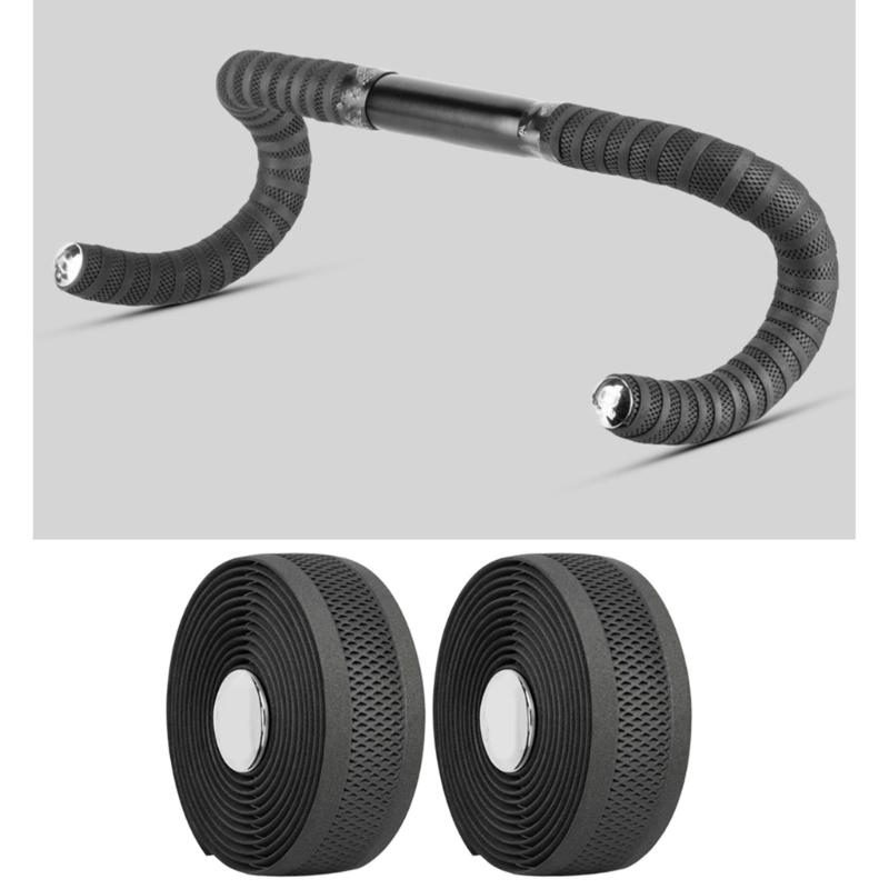 Bike Bar Tape for Bar Wrapping and Replacement, 1 Pair 2 Rolls, Approx. 200 x 3 cm Wrap for Road Bike Grip Use