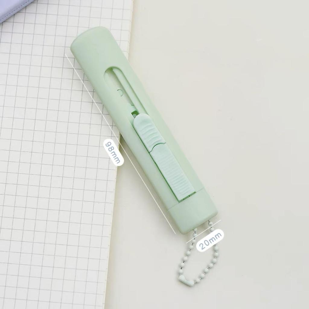 1pcs Morandi Color Utility Knife Portable Size Ceramic Blade Safe Cutter Wrapping Tools Office School Household