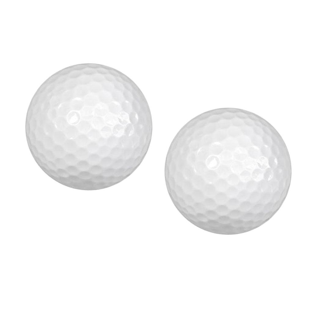 Buy Portable 2Pcs Rubber Golf Balls Indoor Outdoor Practice Training