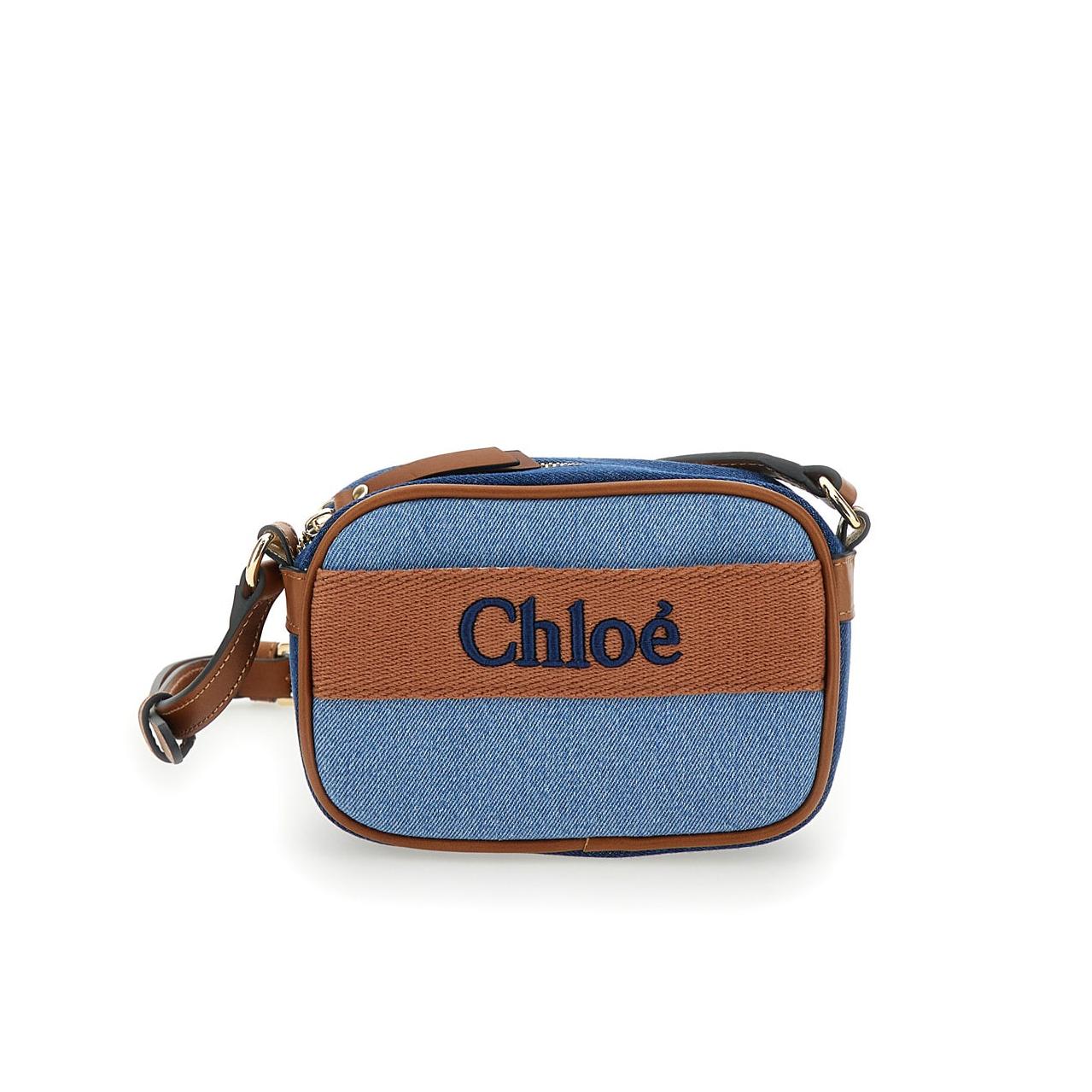 

Chloe Letter Logo Adjustable Shoulder Strap Cotton Crossbody Bag Regular Kids Kids Bags Blue C20276-Z10 Basic Set (Bag+Dust Bag)