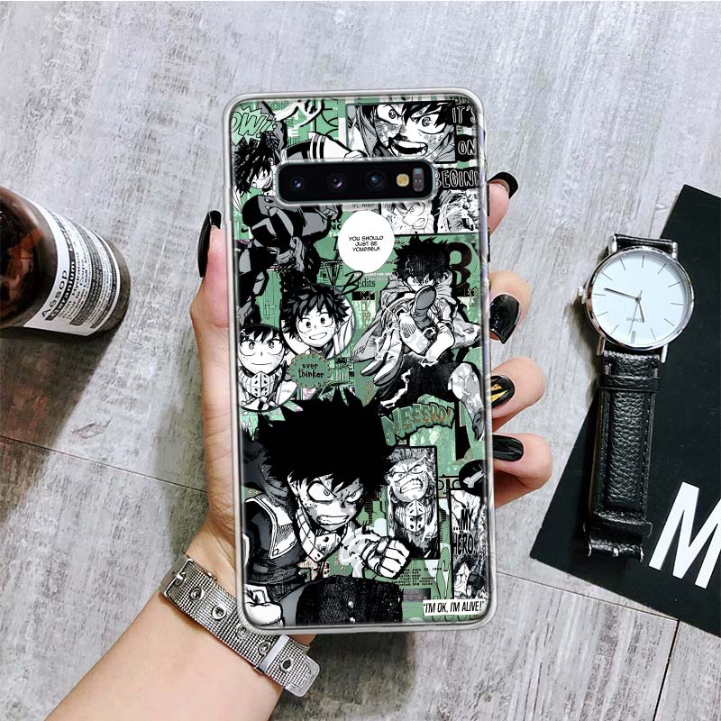Husă de telefon Anime My Hero Academia pentru Samsung Galaxy S20 Fe S10 Plus S21 S22 S23 Ultra S10e S9 S8 S7 Edge Huse Huse Coque pentru