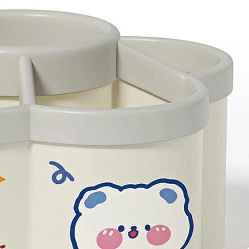 1 Stück um 360 ° drehbarer Stifthalter – multifunktionaler Schreibtisch-Organizer, geeignet für Make-up-Stifte und Schreibwaren für Studenten