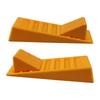 Long Lasting Heavy Duty Motorhome Tire Chocks High Impact PP Material Anti Slip Wheel Blocks for Campers and Trailers 2x