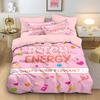 Pink Duvet Cover Set King Queen Twin Bedding Set for Home Girl Birthday Gift School Dormitory Decoration