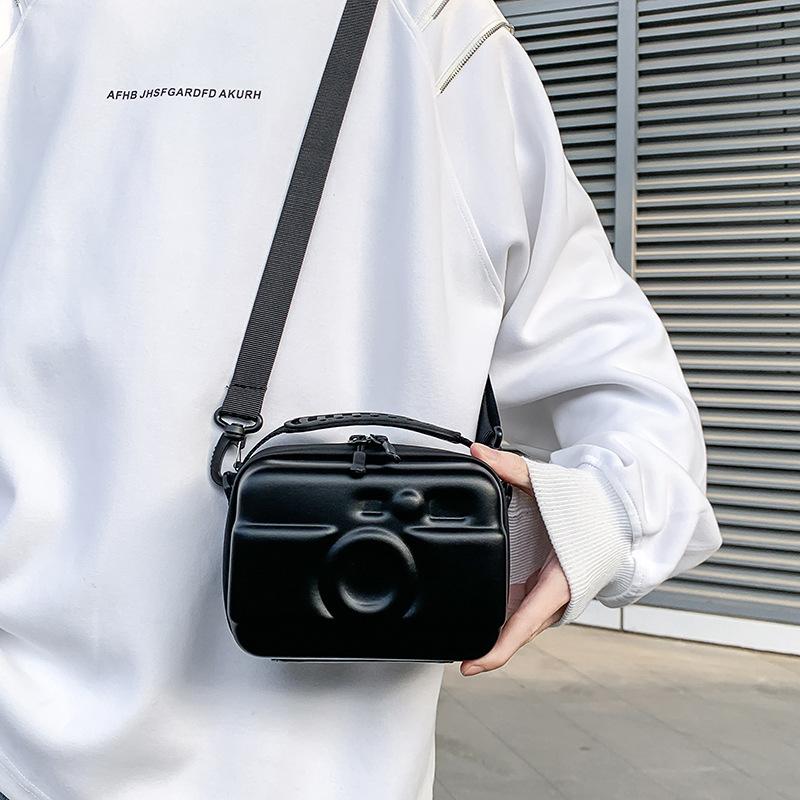 Men's High-end Messenger Bag, Minimalist Camera Shape, Personalized Shoulder Bag, Casual Bag, Fashion Trend Mobile Phone Bag