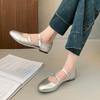 2025 New Ladies Flat Shoes Are Fashionable Casual Simple Shallow Soft and Lovely Mary Jane Ballerina Shoes.