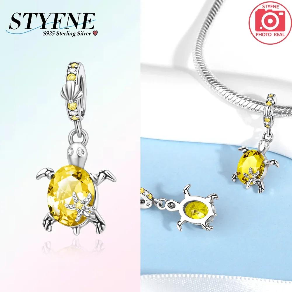 Glittering Copper Colorful Star Turtle Charm Fit Original Bracelet Women Necklace Jewelry Gift Copper Charm Beads