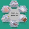 50pcs Clothing Zipper Packaging Bag One Side Frost One Side Clear PE Pull Lock Plastic Storage Bag Thick Clothes Pack Bags