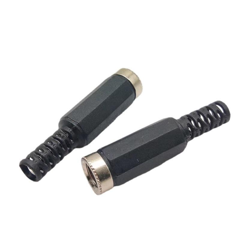 5 Stück Lötanschluss DC5521 Stromanschluss 5,5 mm x 2,1 mm Buchse Verbindungsadapter für LED-Licht und CCTV-Kamera