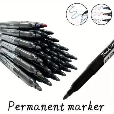 15 Stück 1,5 mm Permanentmarker Farbe Kunstmarker Feine Spitze Wasserdichte Tinte Feine Spitze Dicke Spitze Schwarze Blaue Rote Tinte Malmarker