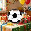 25cm Soccer Party Goodie Bags Reusable Football Treat Bags with Handles, Candy Favor Gift Bags for Kids Boys Team Birthday Game