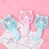 Mini Fan Adorable Shell Portable Pure Energy-saving Plastic Manual Cooling Fan Dorm Supplies